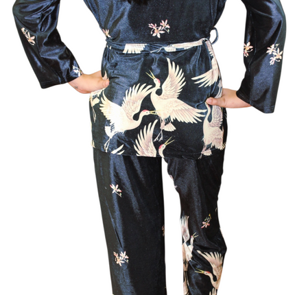 3Pcs Velvet Pajamas Set