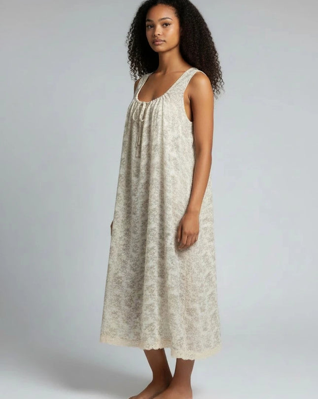Sleeveless Organic Cotton Nighty
