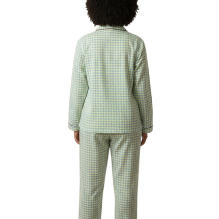 Draft Print PJ's Set with Elastic Waist Band