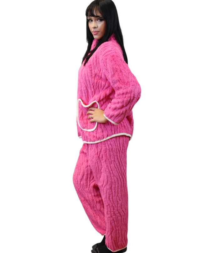 Hot Pink Winter Loungewear's