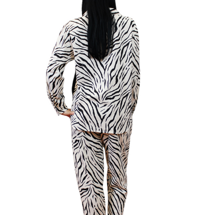 2pcs Women Cream Cotton Pjs