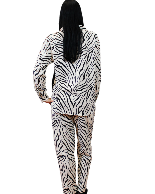 2pcs Women Cream Cotton Pjs