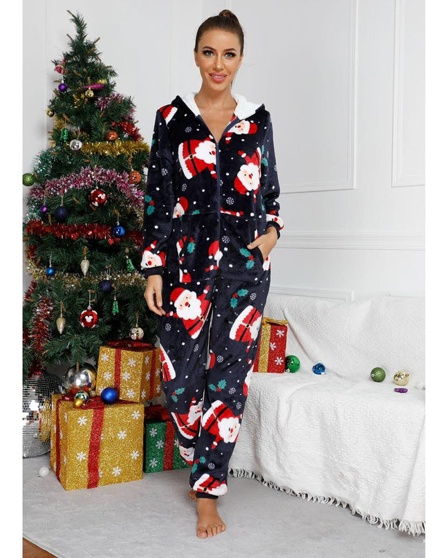 Christmas Flannel Fleece Jumpsuit
