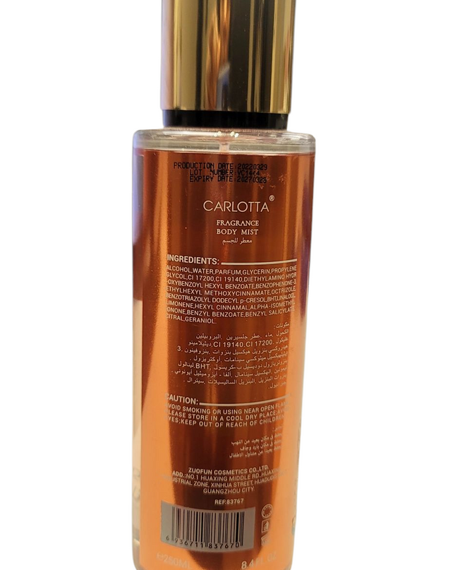 Body mist Amber Romance