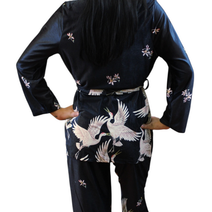 3Pcs Velvet Pajamas Set