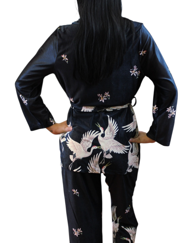 3Pcs Velvet Pajamas Set