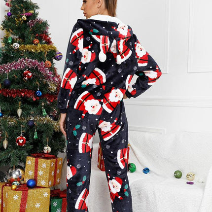 Christmas Flannel Fleece Jumpsuit
