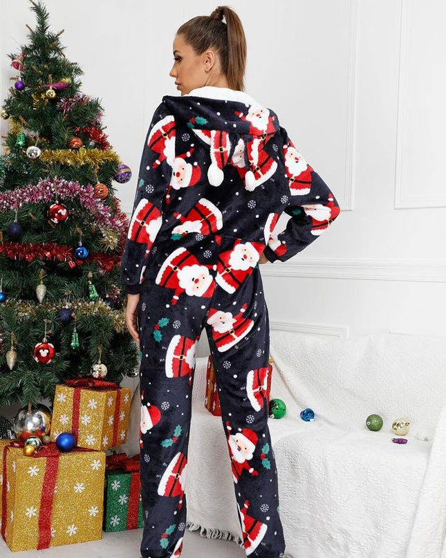 Christmas Flannel Fleece Jumpsuit