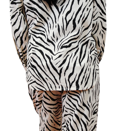 2pcs Women Cream Cotton Pjs