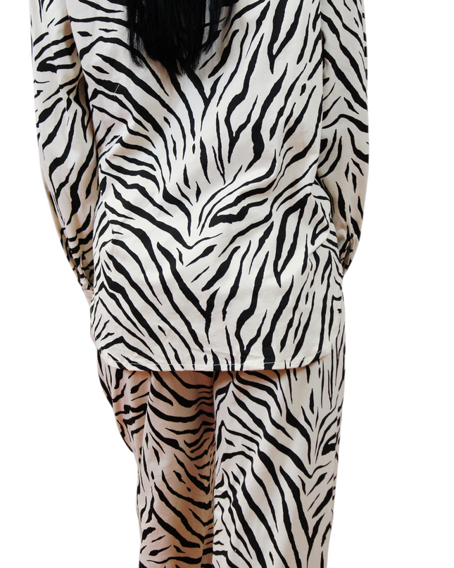 2pcs Women Cream Cotton Pjs